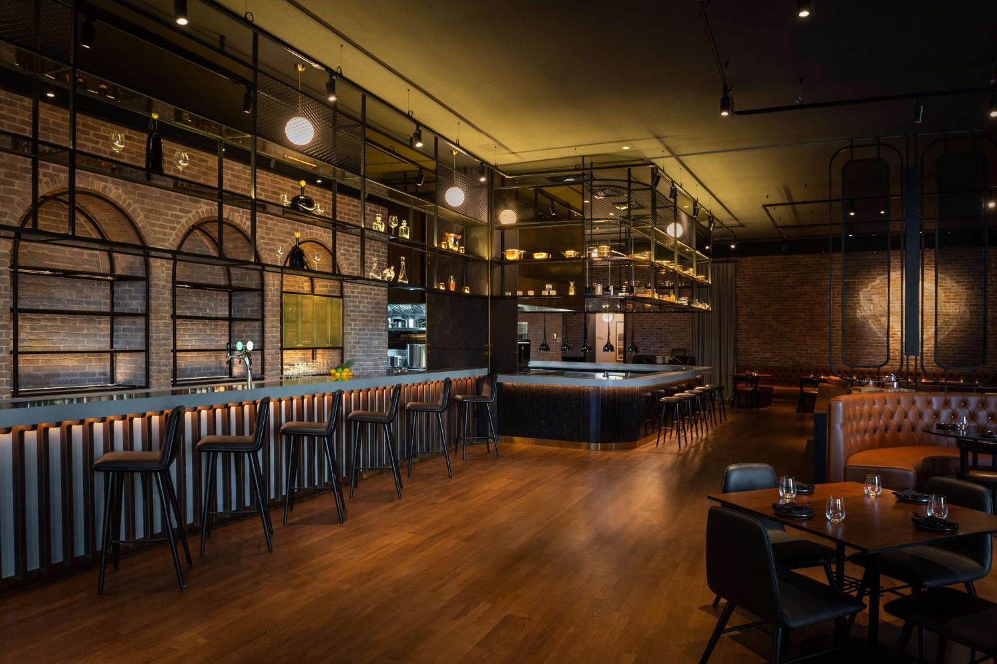 The Wb Abu Dhabi, Curio Collection By Hilton Hotel Exterior foto The interior of the restaurant